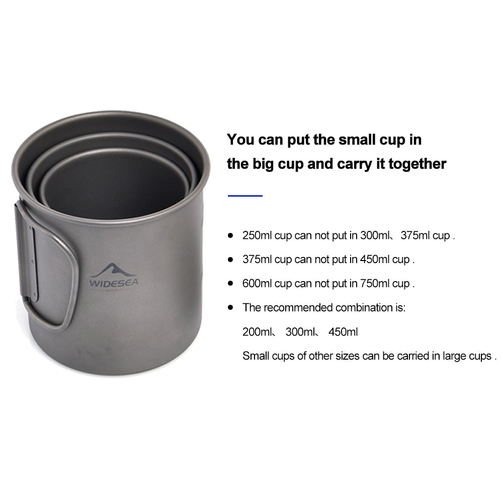 Camping Mug Titanium Cup