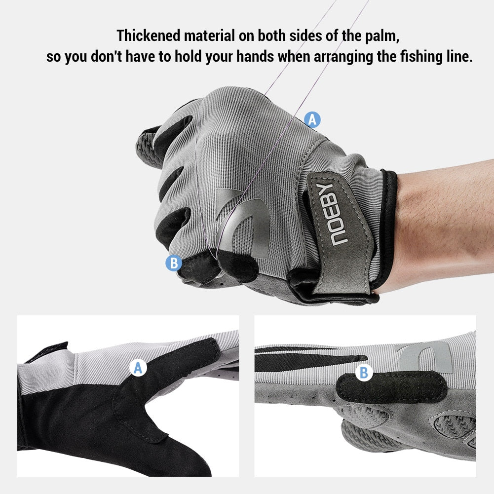 Noeby Fishing Gloves SPF 50+ Sun UV Protection Quick-drying Anti-slip