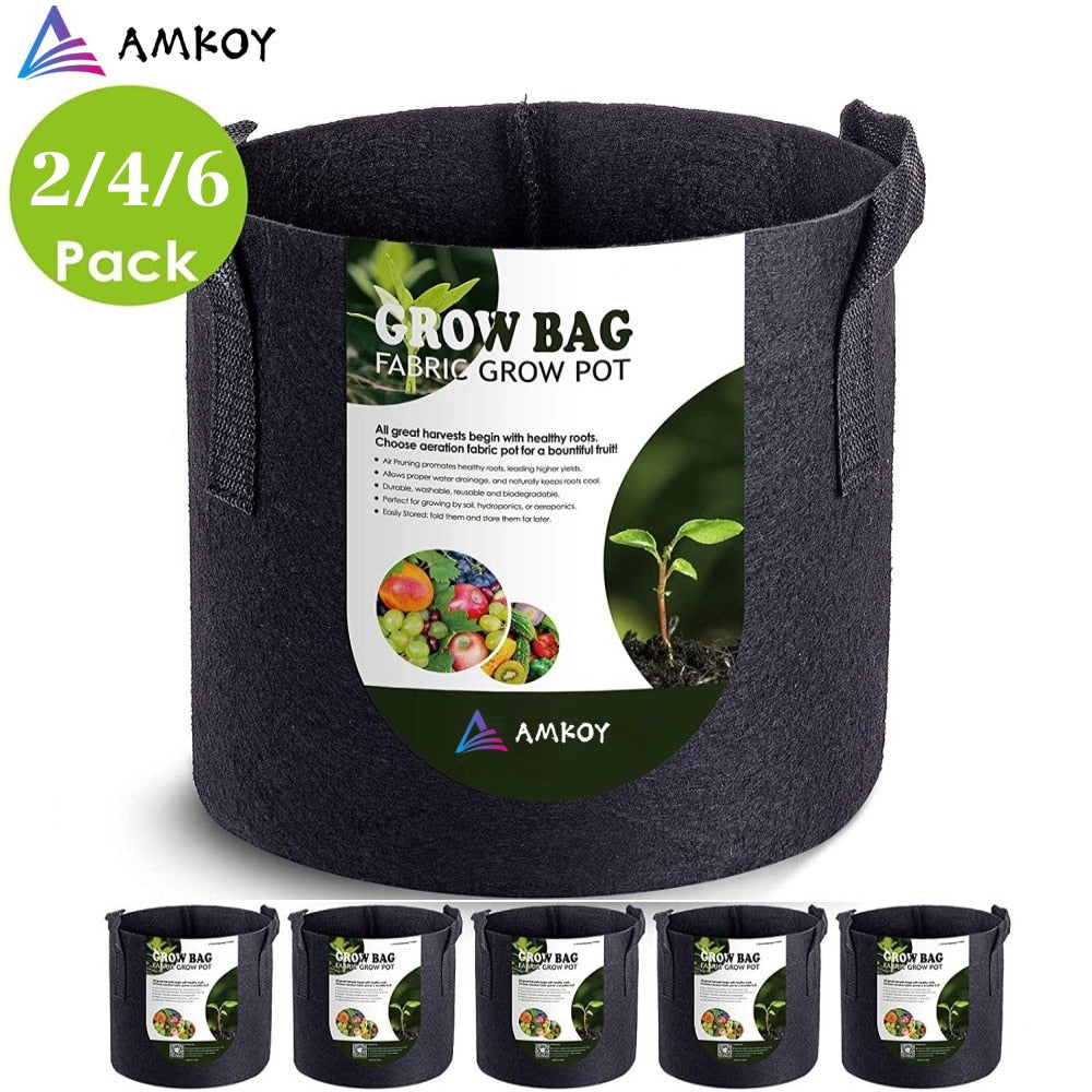Fabric Garden Potato Grow Container Bag Plant Seed Growing Bag with Handle